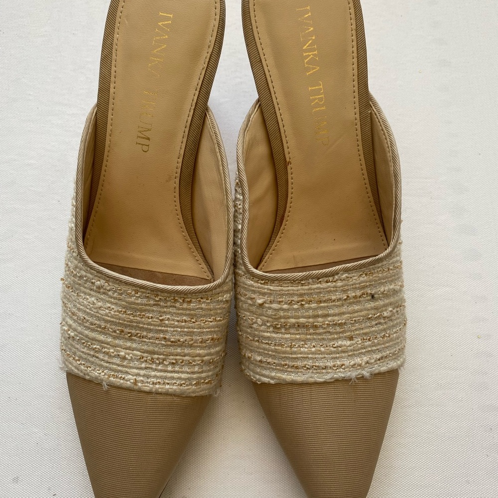 Ivanka Trump Women's Tan Mules